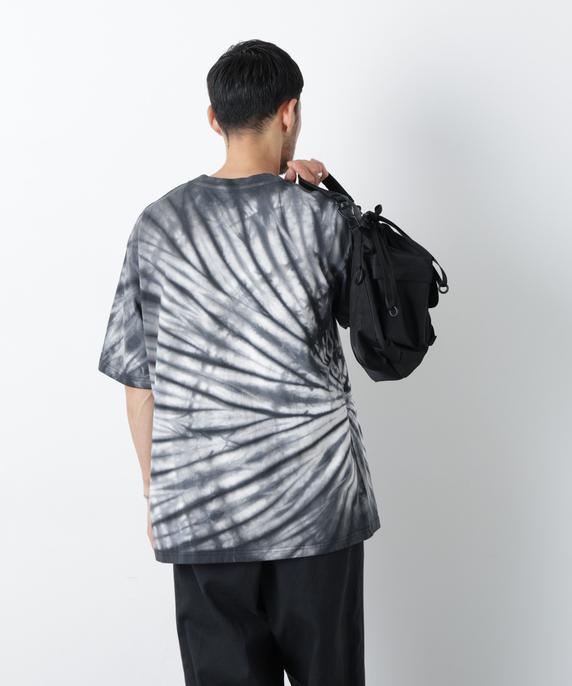 NANO universe「ブラックタイダイTシャツ」|Tシャツ・カットソー|