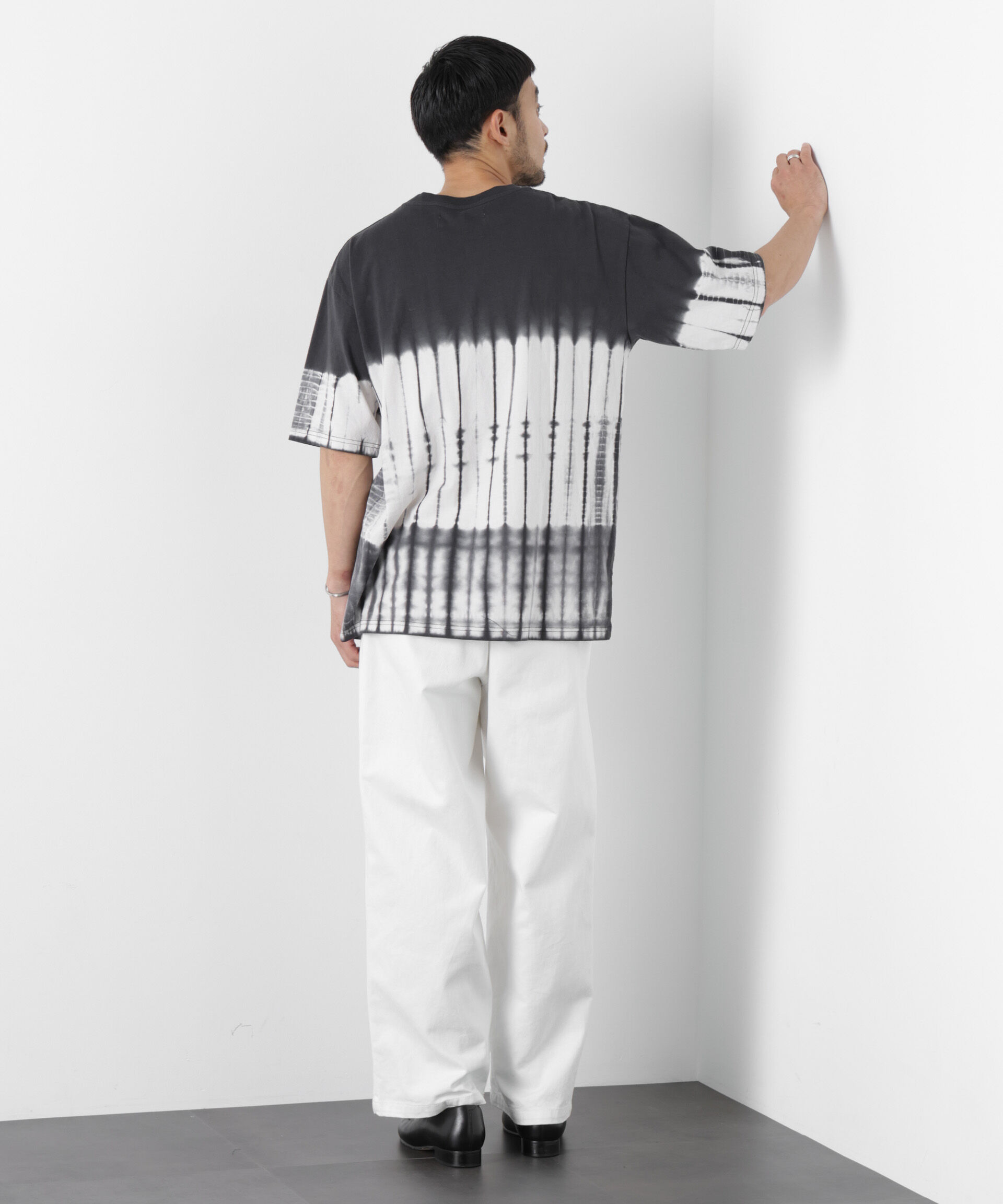 NANO universe「ブラックタイダイTシャツ」|Tシャツ・カットソー|