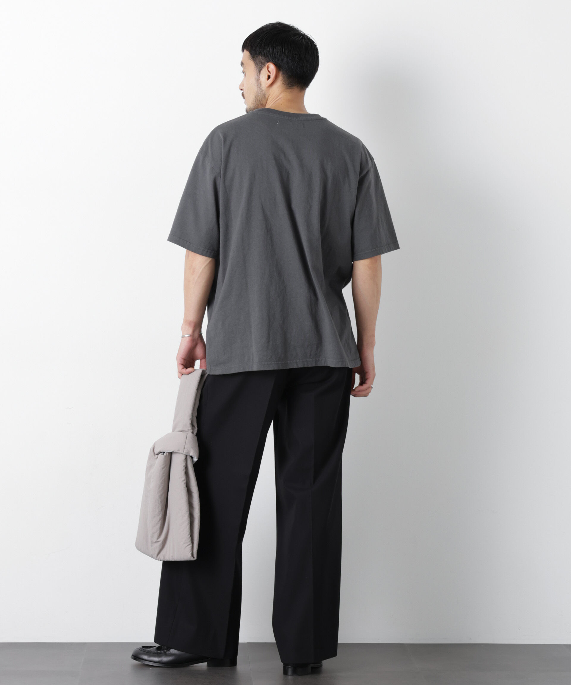 NANO universe「ブラックタイダイTシャツ」|Tシャツ・カットソー|