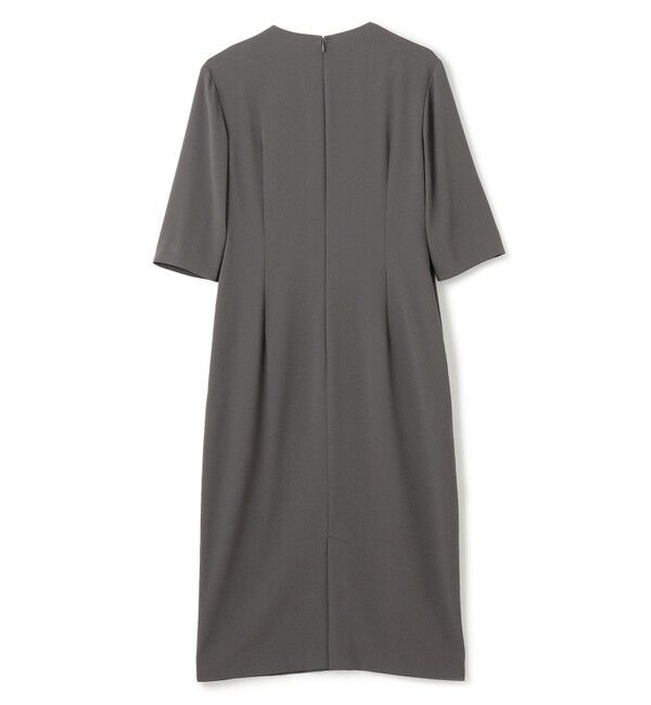 BEIGE,「【洗える】CINDY / Vネックハーフスリーブワンピース」|ワンピース|