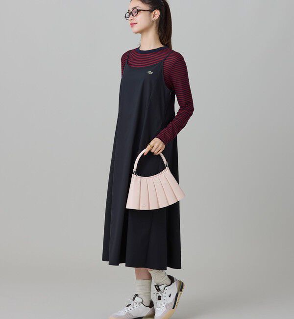 LACOSTE「ストレッチタイプライターキャミドレス / キャミワンピース」|ワンピース|