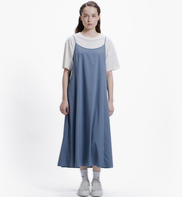 LACOSTE「ストレッチタイプライターキャミドレス / キャミワンピース」|ワンピース|