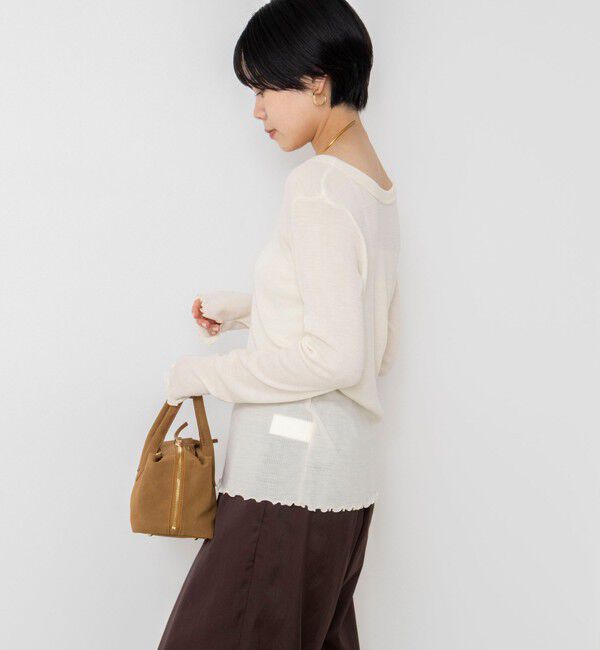 NOLLEY'S「MY STANDARDウォッシャブルリブヘンリー2WAYプルオーバー」|Tシャツ・カットソー|