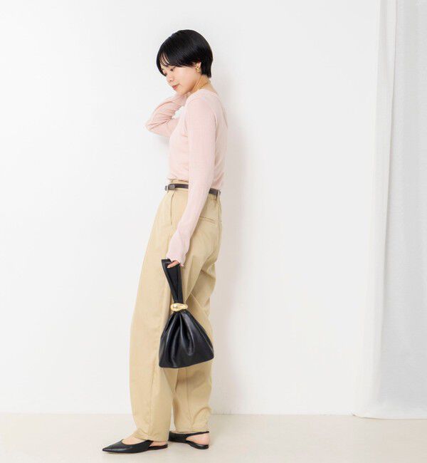 NOLLEY'S「MY STANDARDウォッシャブルリブヘンリー2WAYプルオーバー」|Tシャツ・カットソー|