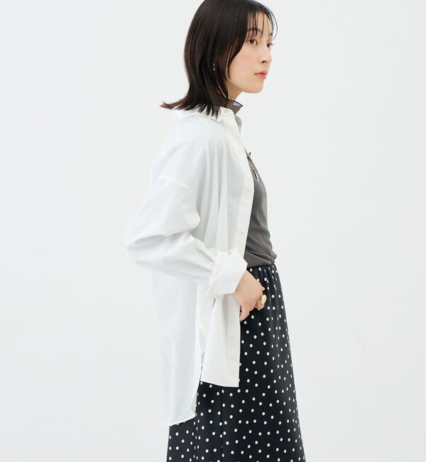 NOLLEY'S sophi「ウォッシャブルTCブロードオーバーシャツ」|シャツ・ブラウス|