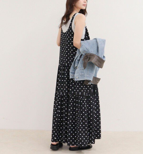 fredy emue「ドットノースリーブワンピース」|ワンピース|
