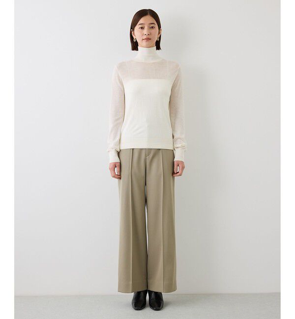 ROPE「【J'aDoRe・一部店舗限定サイズ】レジェールウールハイネックニット/イージーケア」|ニット・セーター|