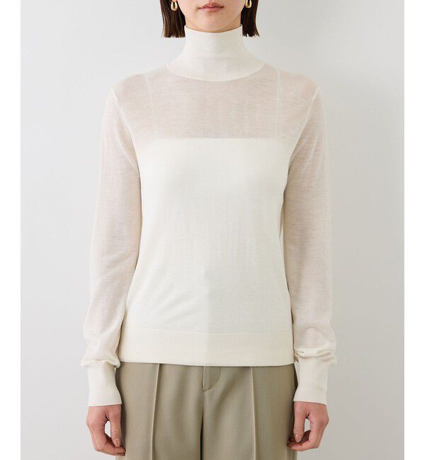 ROPE「【J'aDoRe・一部店舗限定サイズ】レジェールウールハイネックニット/イージーケア」|ニット・セーター|
