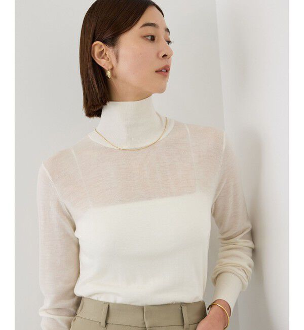 ROPE「【J'aDoRe・一部店舗限定サイズ】レジェールウールハイネックニット/イージーケア」|ニット・セーター|