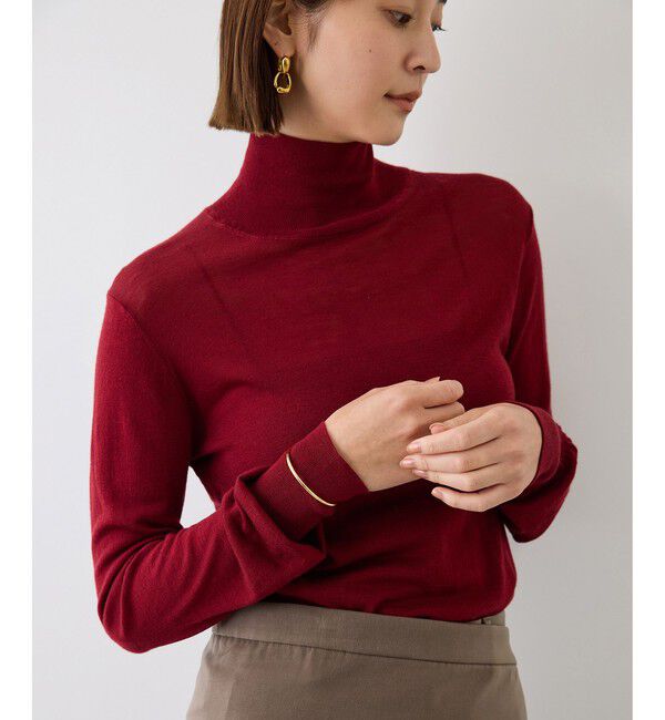 ROPE「【J'aDoRe・一部店舗限定サイズ】レジェールウールハイネックニット/イージーケア」|ニット・セーター|