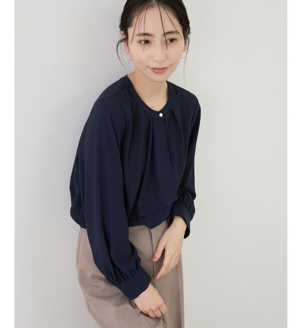 Rope&rsquo;Picnic「【WEB限定サイズ】配色アソートボウタイブラウス」|シャツ・ブラウス|