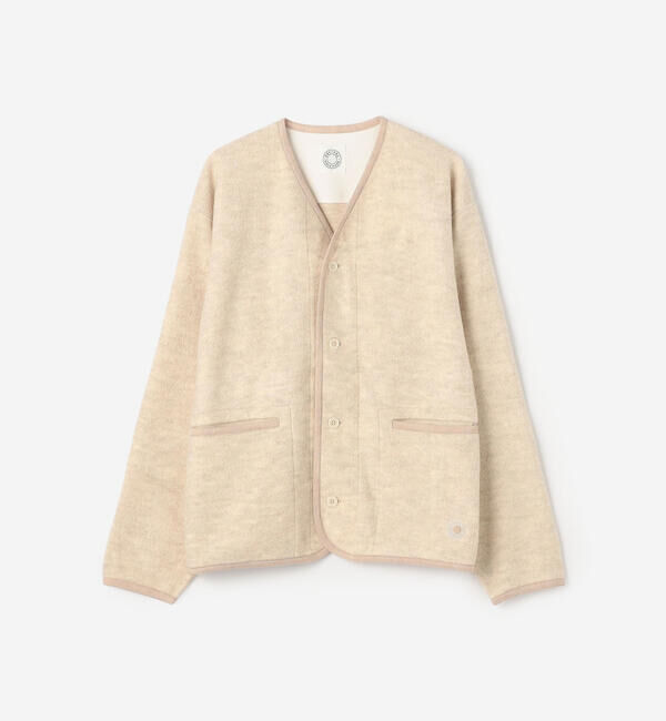  「ORCIVAL | ブラッシュドフリース Vネックカーディガン MEN」|その他|OATMEAL