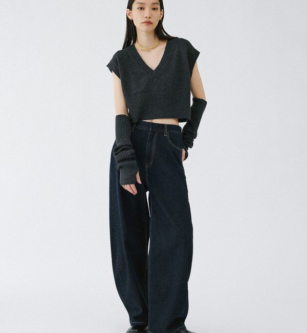  「【2026AW Debut】【UNFORM】コクーンデニムパンツ」|チノ|