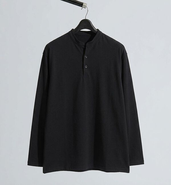 ABAHOUSE「【快適速乾】ALL SEASON COTTON Vネック スキッパーTシャツ /」|Tシャツ・カットソー|ブラック