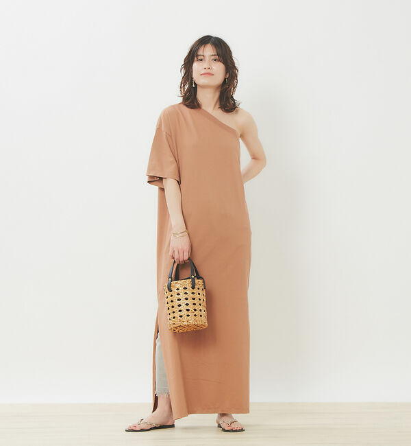 Rouge vif「Lachement Barceloワンショルダージャージワンピース」|ワンピース|