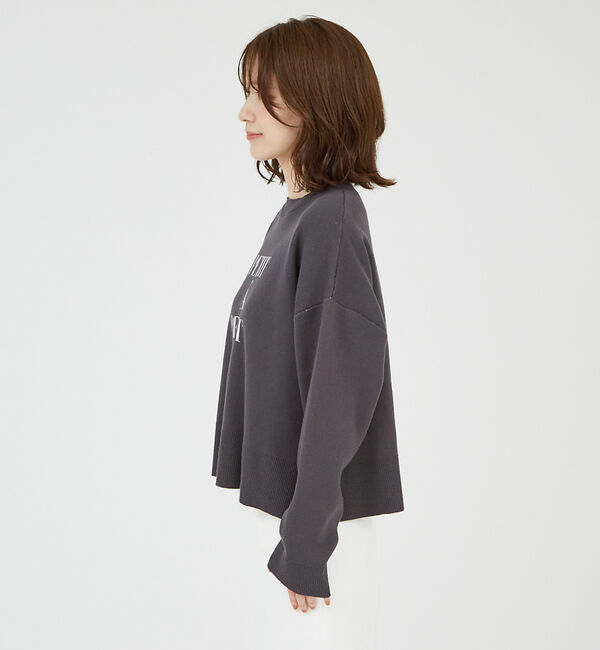 abahouse mavie「ロゴジャガードニット」|ニット・セーター|