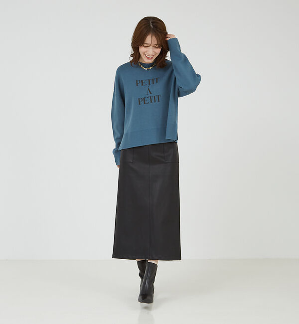 abahouse mavie「ロゴジャガードニット」|ニット・セーター|