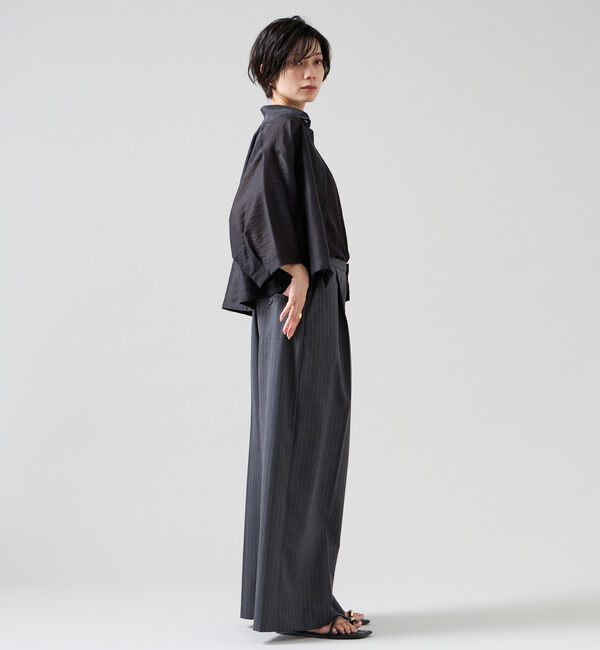 Liesse「シアークロップドシャツ」|シャツ・ブラウス|