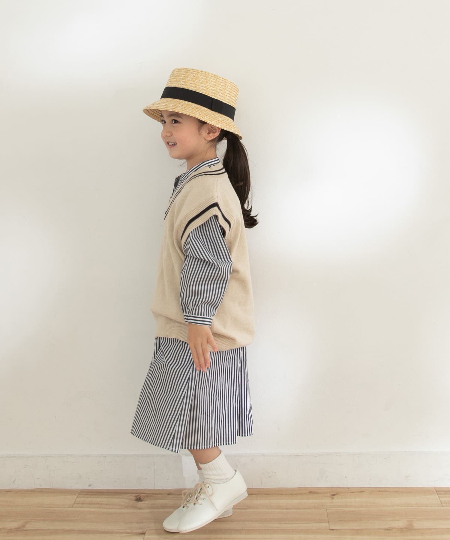 URBAN RESEARCH DOORS「『親子リンク』Vネックニットベスト(KIDS)」|ニット・セーター|