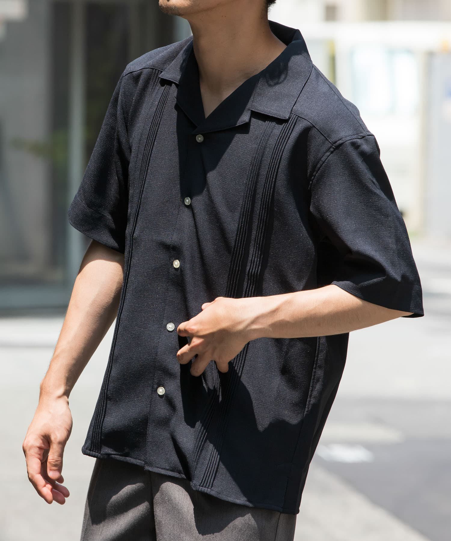 URBAN RESEARCH ROSSO「『WEB限定』『XLサイズあり』ウォッシャブルドライタッチ半袖シャツ」|シャツ・ブラウス|