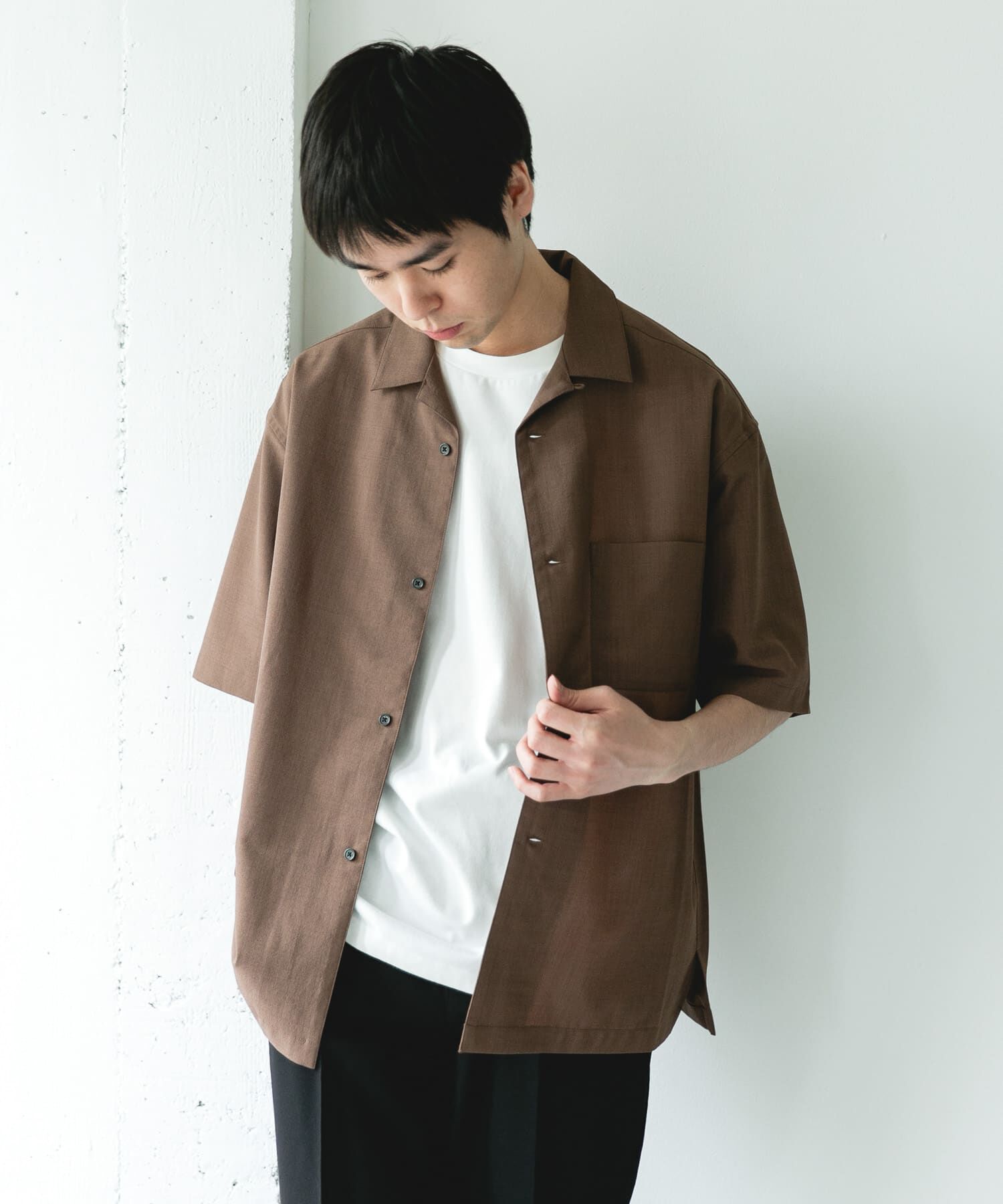 URBAN RESEARCH DOORS「『ｲｰｼﾞｰｹｱ/速乾/UVｶｯﾄ』ｸｲｯｸﾄﾞﾗｲ ｵｰﾌﾟﾝｶﾗｰ ｼ 」|シャツ・ブラウス|