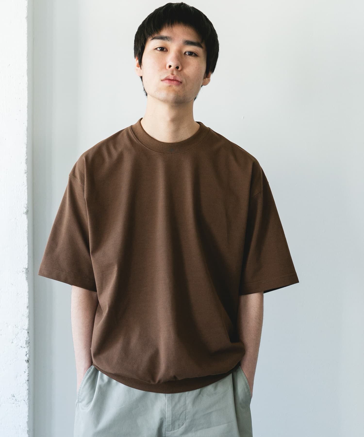 URBAN RESEARCH DOORS「『吸水速乾/防ｼﾜ/抗ﾋﾟﾘﾝｸﾞ/UVｶｯﾄ/ｲｰｼﾞｰｹｱ』DRYMIX ｸﾙｰ」|Tシャツ・カットソー|