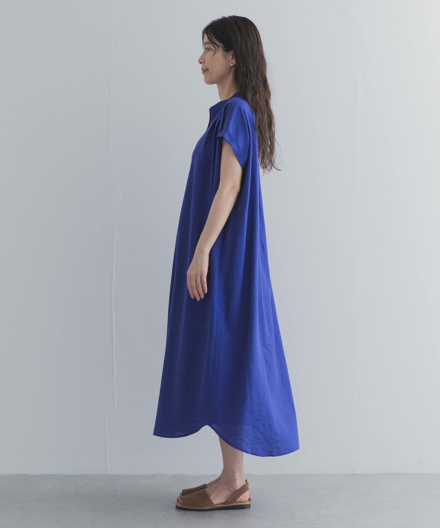 URBAN RESEARCH DOORS「リネンレーヨンスキッパーフレンチワンピース」|ワンピース|