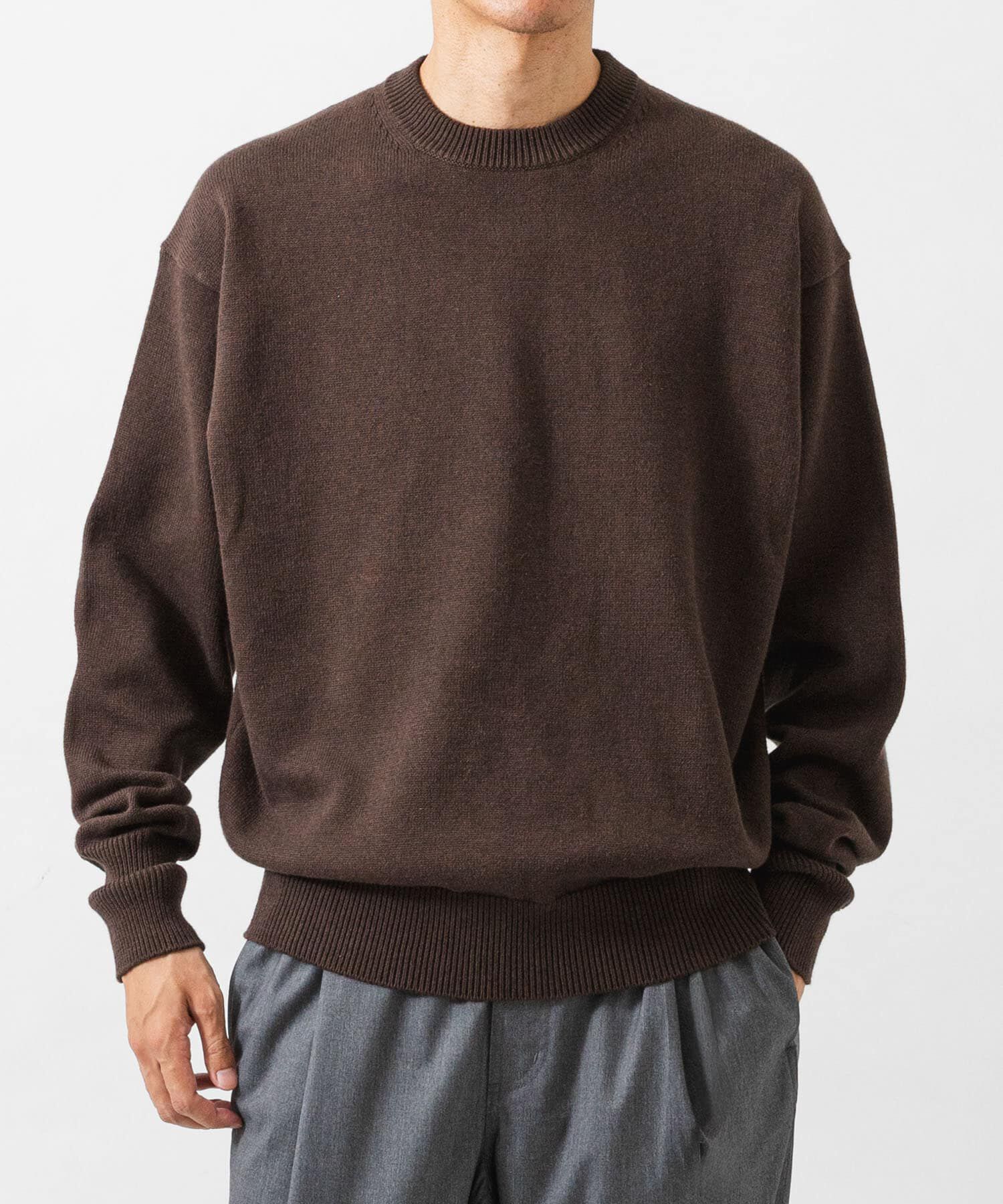 URBAN RESEARCH「COTTON CASHMERE CREW NECK KNIT」|ニット・セーター|
