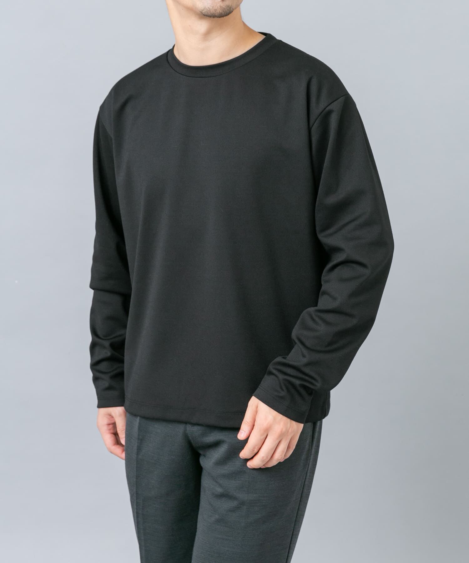 URBAN RESEARCH ROSSO「『セットアップ対応/防シワ』ウールジャージークルーネックTシャツ」|Tシャツ・カットソー|