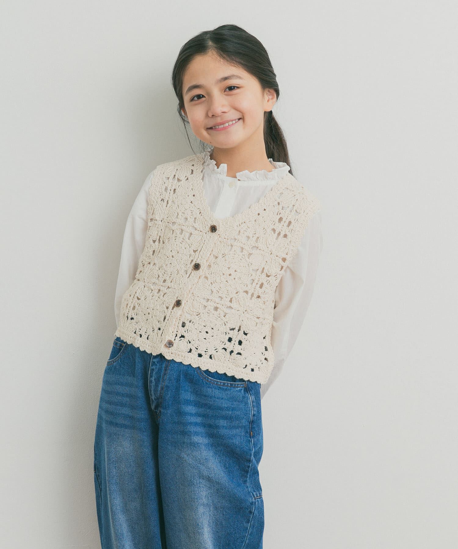 URBAN RESEARCH DOORS「クロシェベスト(KIDS)」|ニット・セーター|