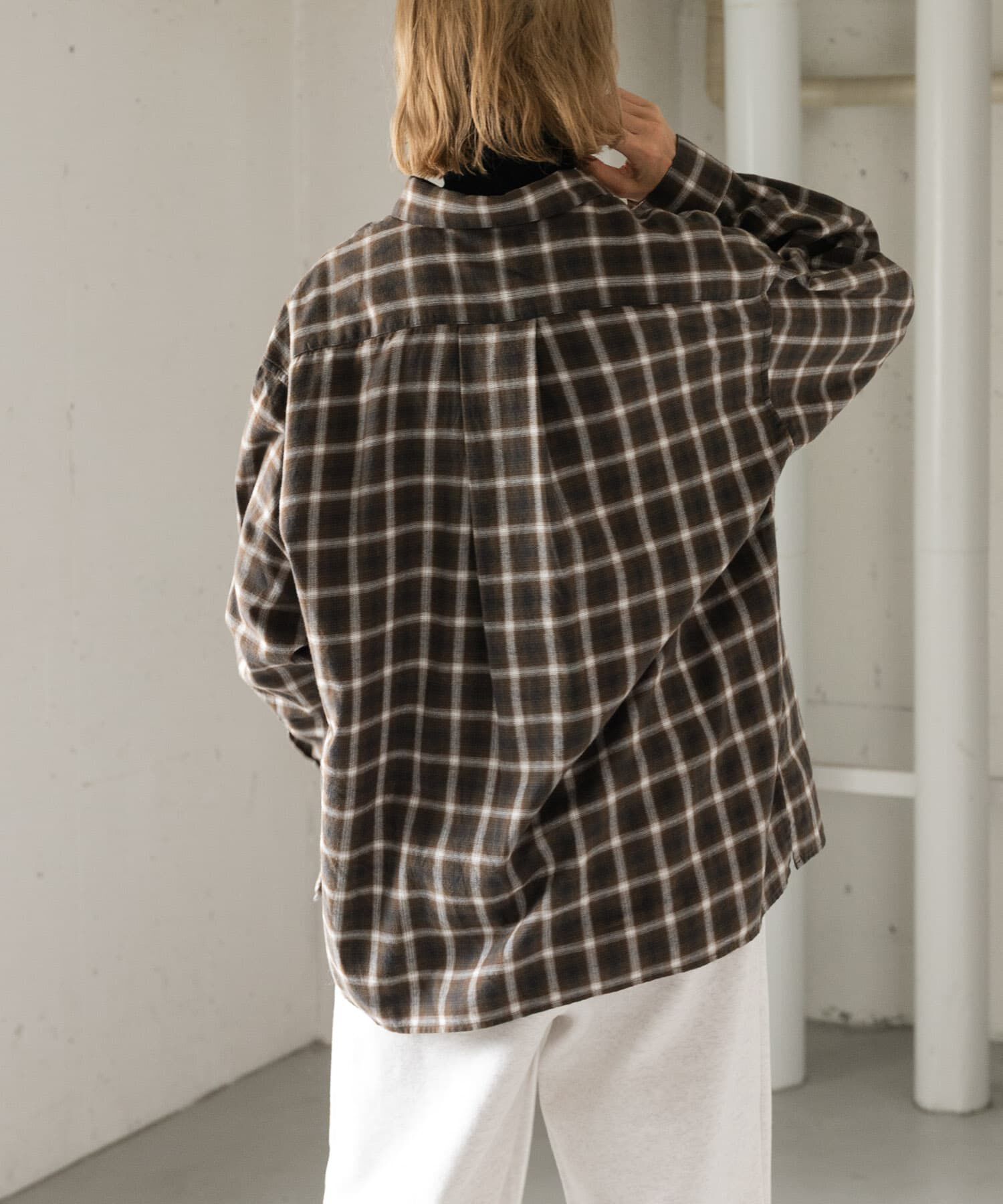 URBAN RESEARCH DOORS「FORK&SPOON　ネルチェックシャツ」|シャツ・ブラウス|