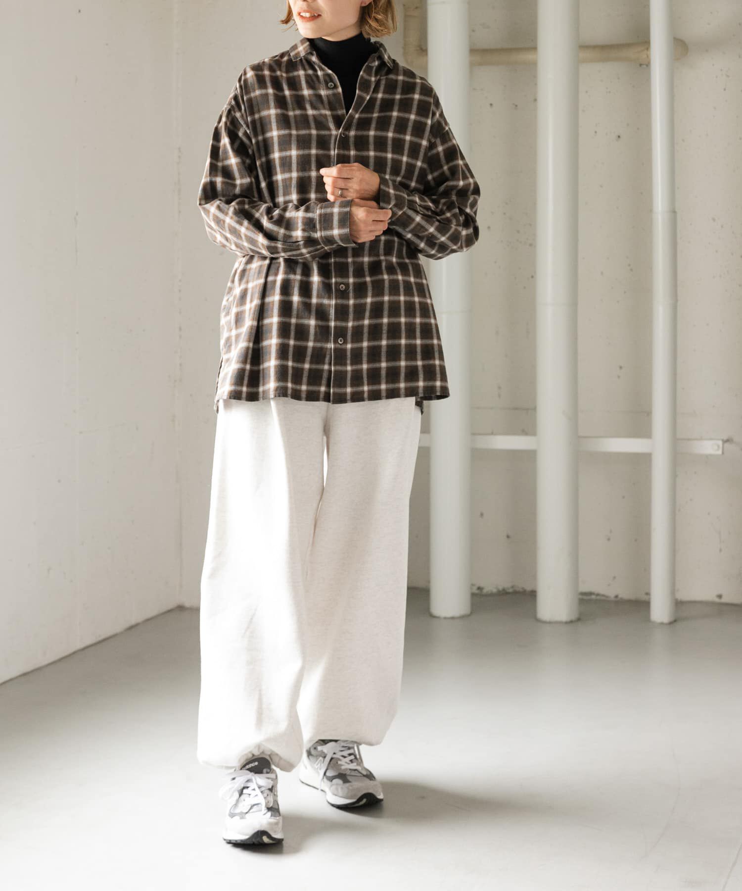 URBAN RESEARCH DOORS「FORK&SPOON　ネルチェックシャツ」|シャツ・ブラウス|