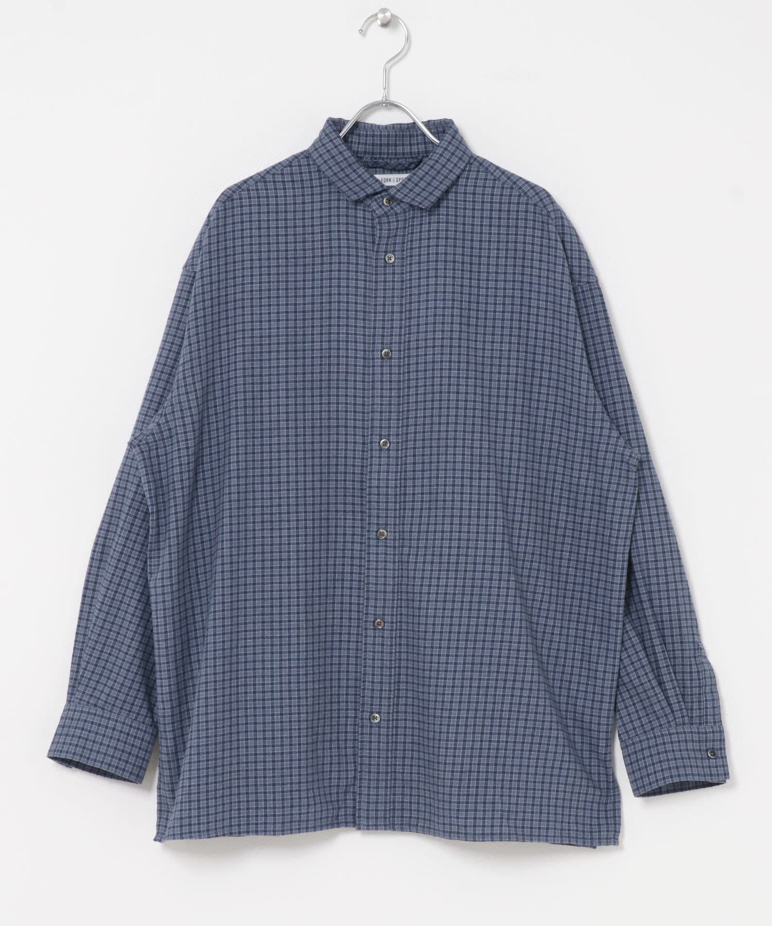 URBAN RESEARCH DOORS「FORK&SPOON　ネルチェックシャツ」|シャツ・ブラウス|