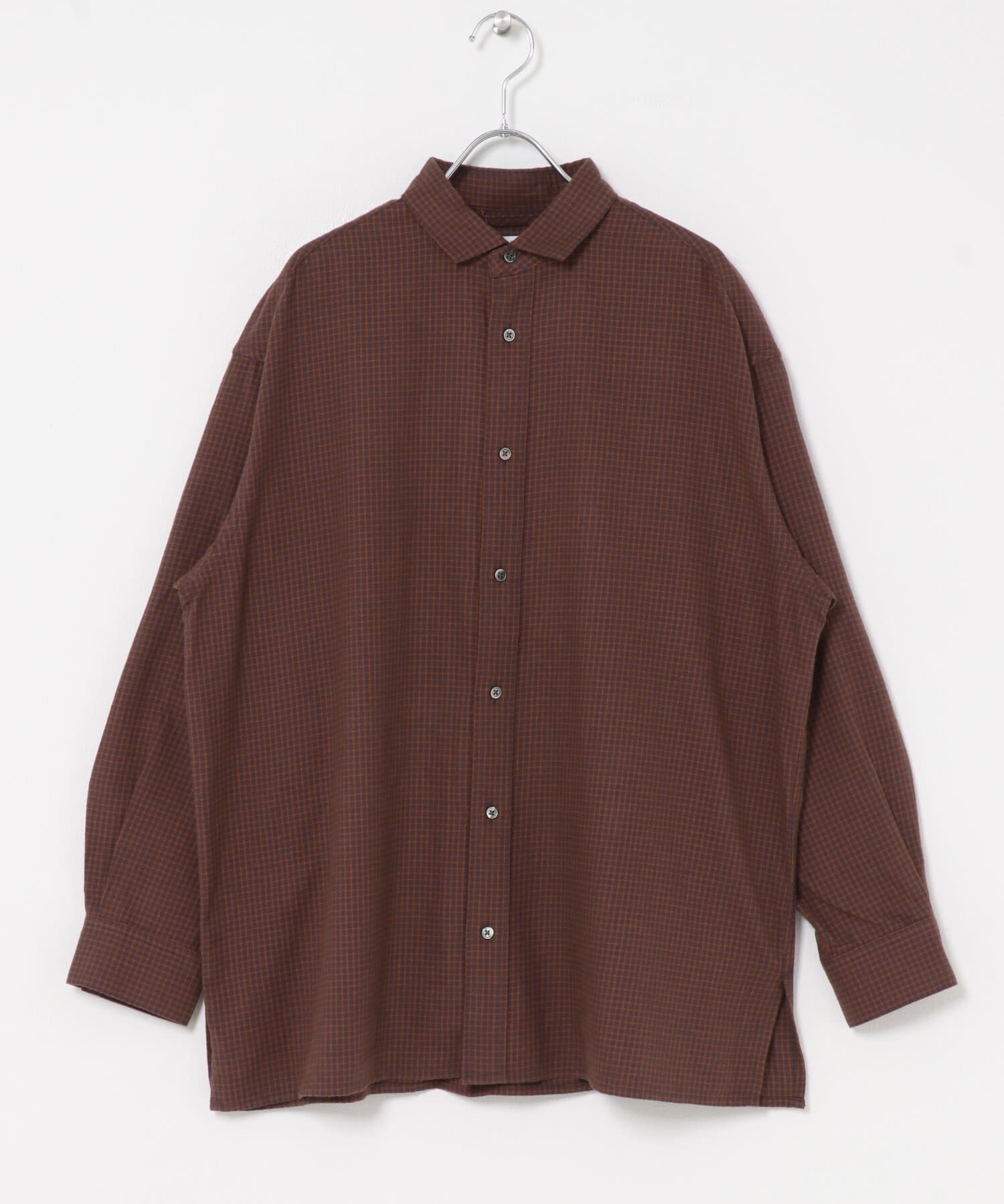 URBAN RESEARCH DOORS「FORK&SPOON　ネルチェックシャツ」|シャツ・ブラウス|レッド