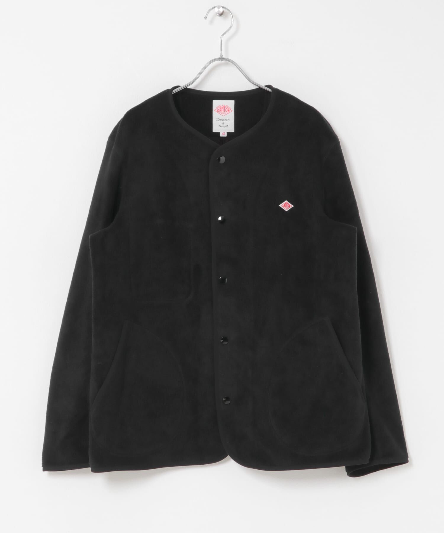 URBAN RESEARCH DOORS「DANTON　FLEECE COLLARLESS JACKET」|ノーカラーコート|