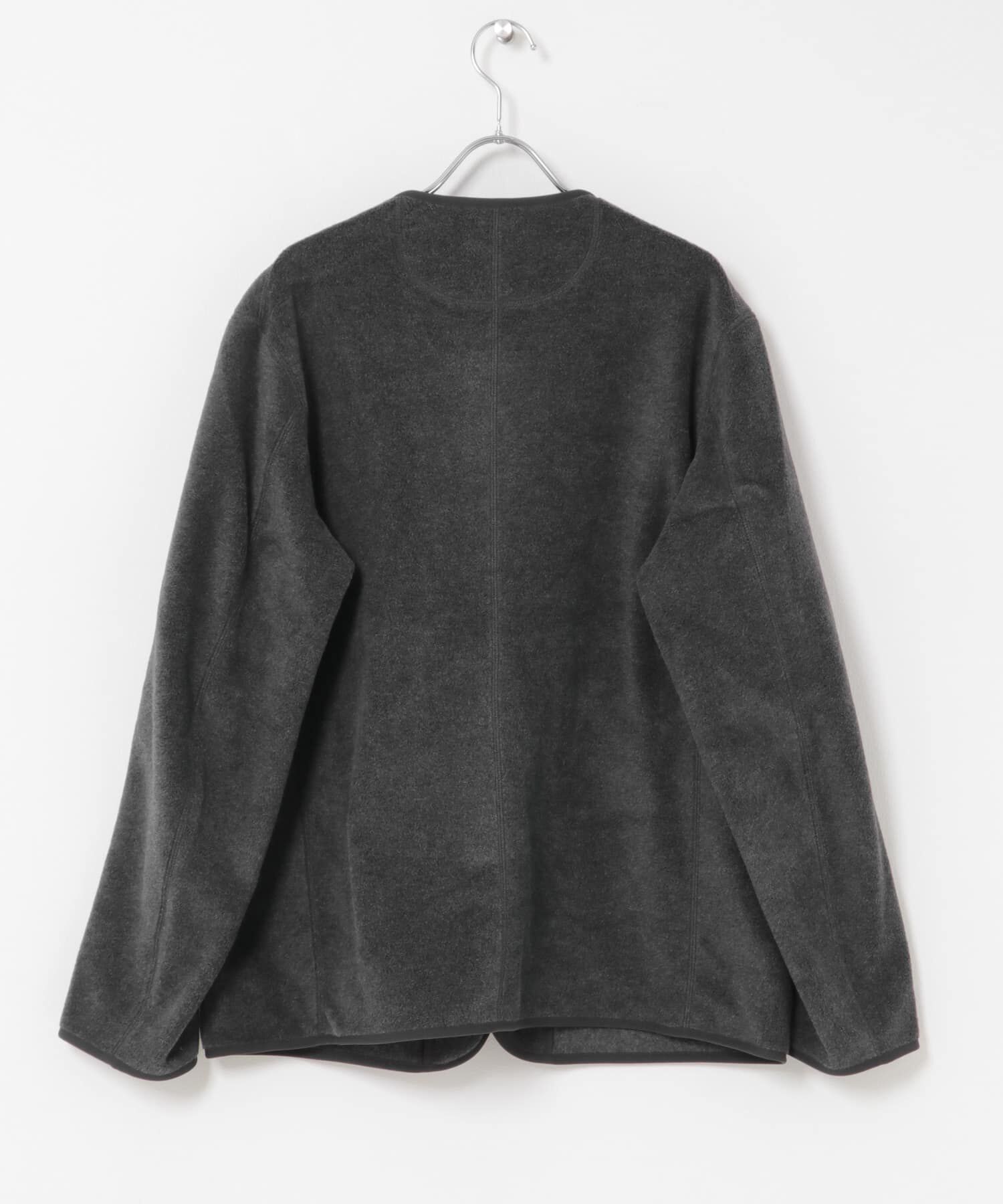 URBAN RESEARCH DOORS「DANTON　FLEECE COLLARLESS JACKET」|ノーカラーコート|