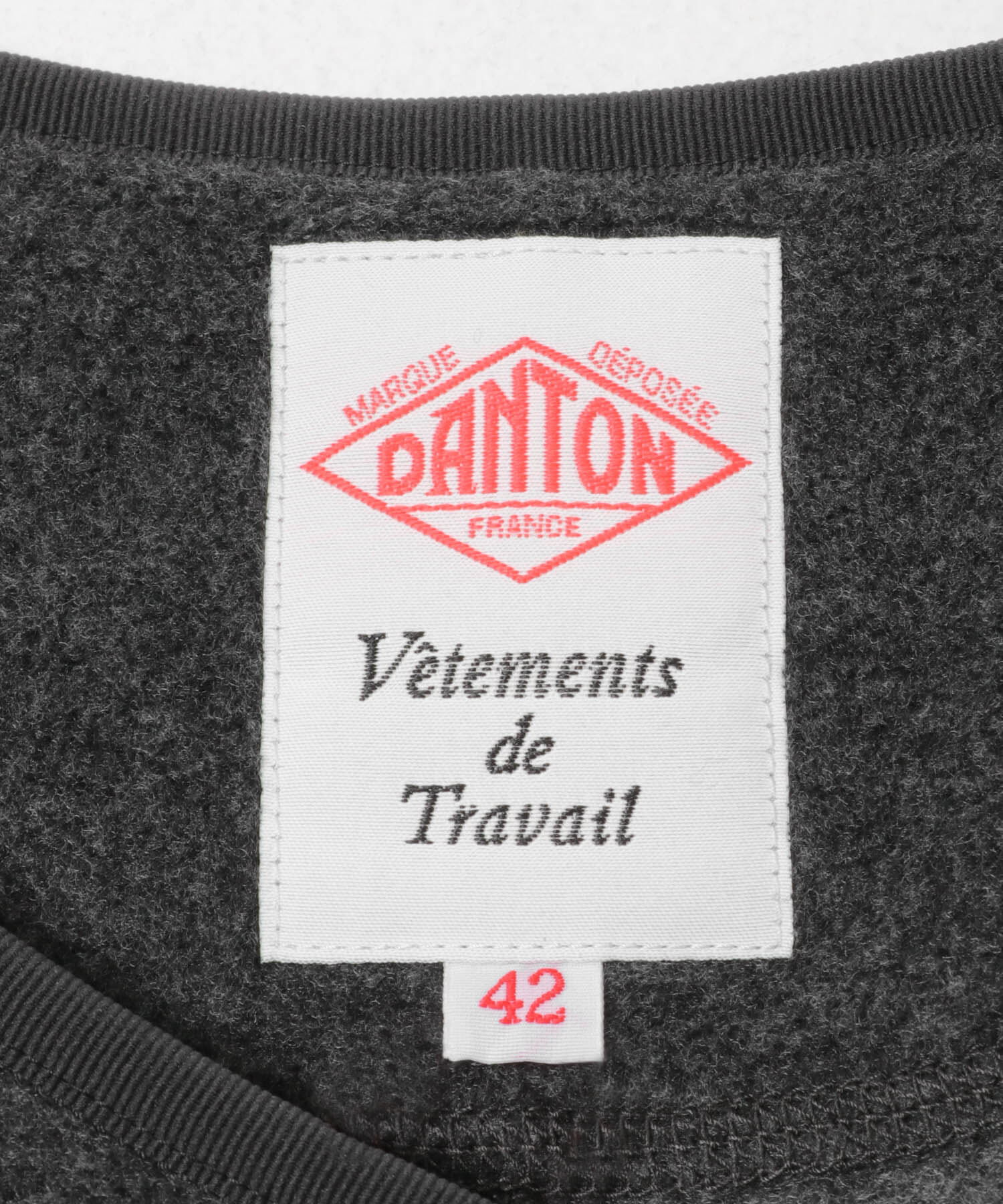 URBAN RESEARCH DOORS「DANTON　FLEECE COLLARLESS JACKET」|ノーカラーコート|