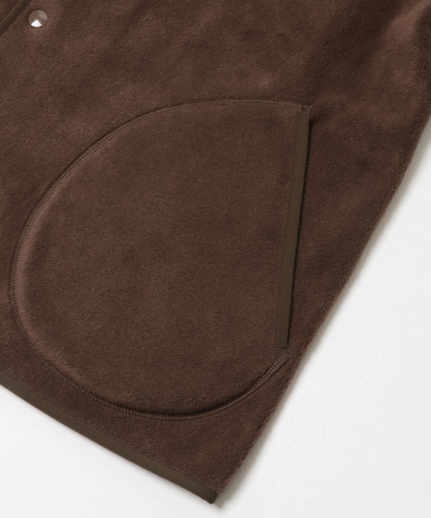 URBAN RESEARCH DOORS「DANTON　FLEECE COLLARLESS JACKET」|ノーカラーコート|