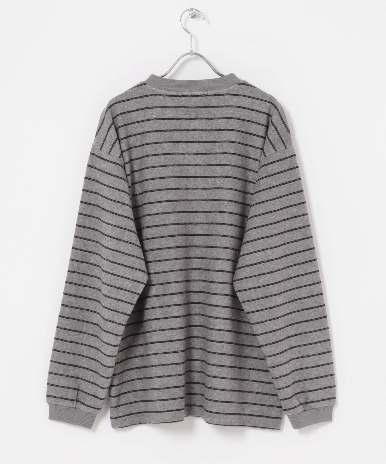 Sonny Label 「パイルボーダーヘンリーネックプルオーバー」|Tシャツ・カットソー|