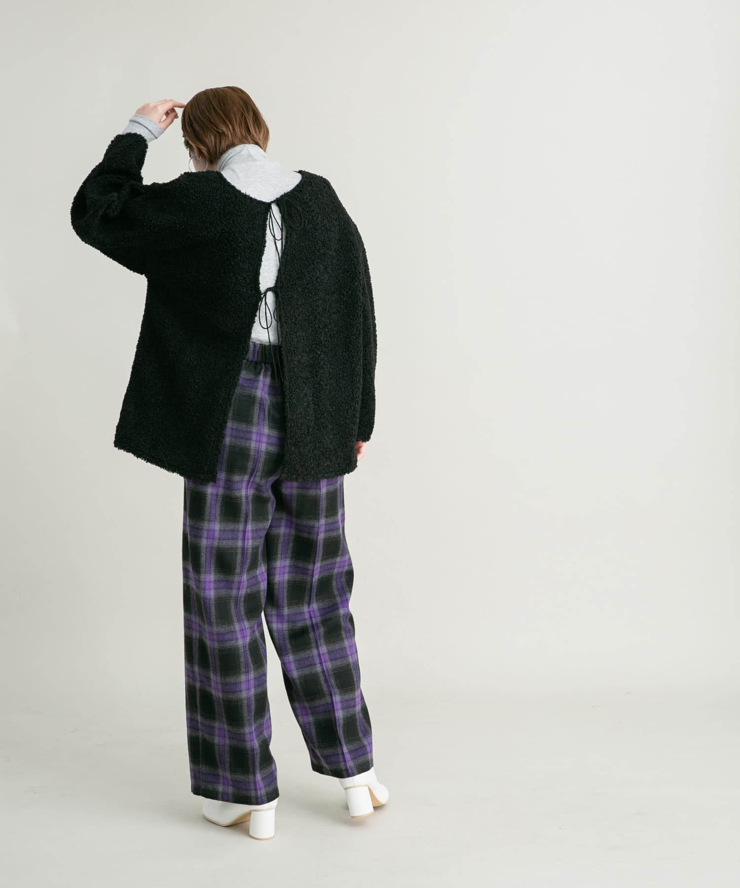  「オンブレチェックWIDEパンツ」|その他|