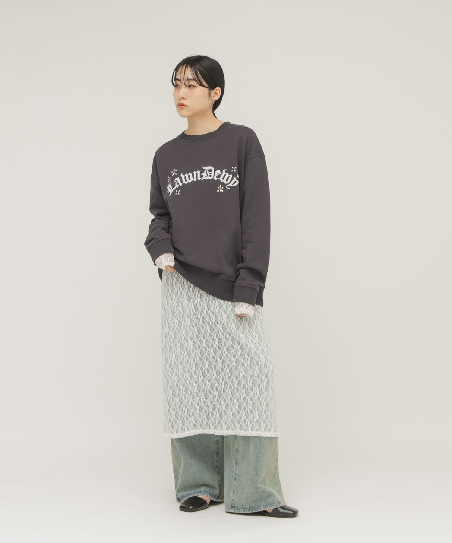  「レースロングワンピース」|ワンピース|