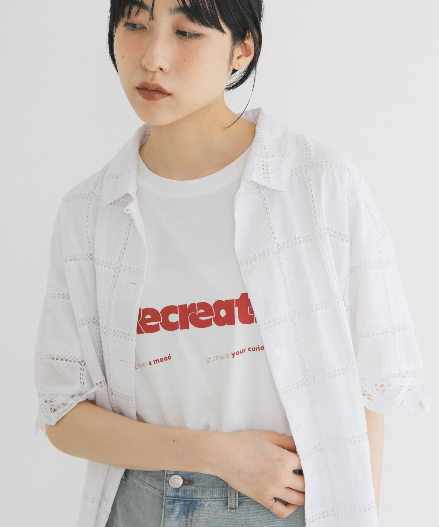  「ロゴプリントTEE」|Tシャツ・カットソー|