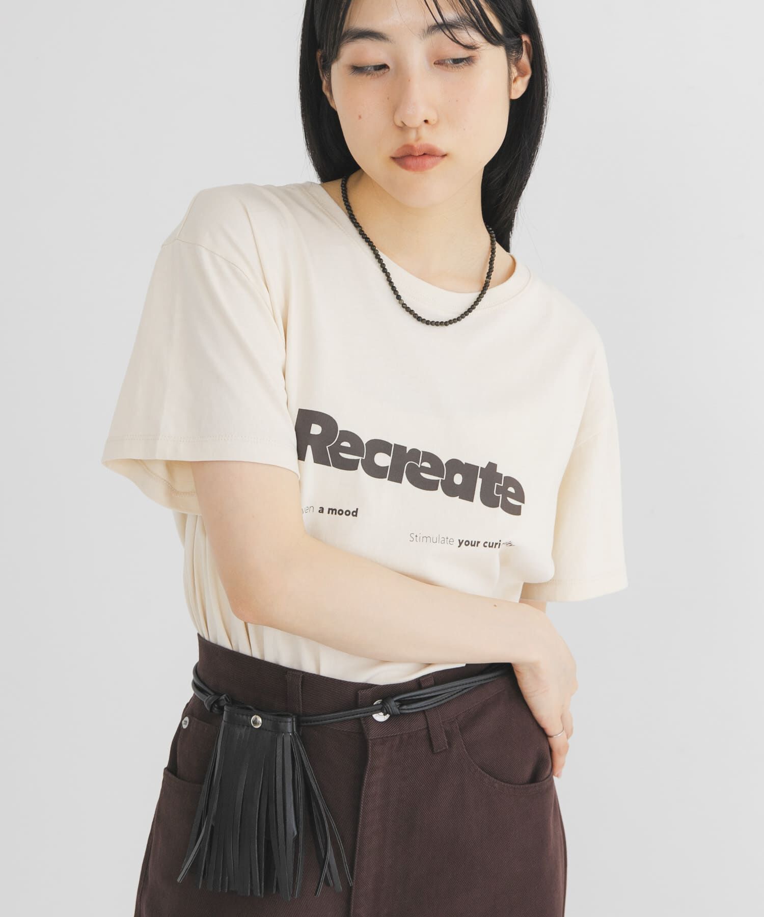  「ロゴプリントTEE」|Tシャツ・カットソー|