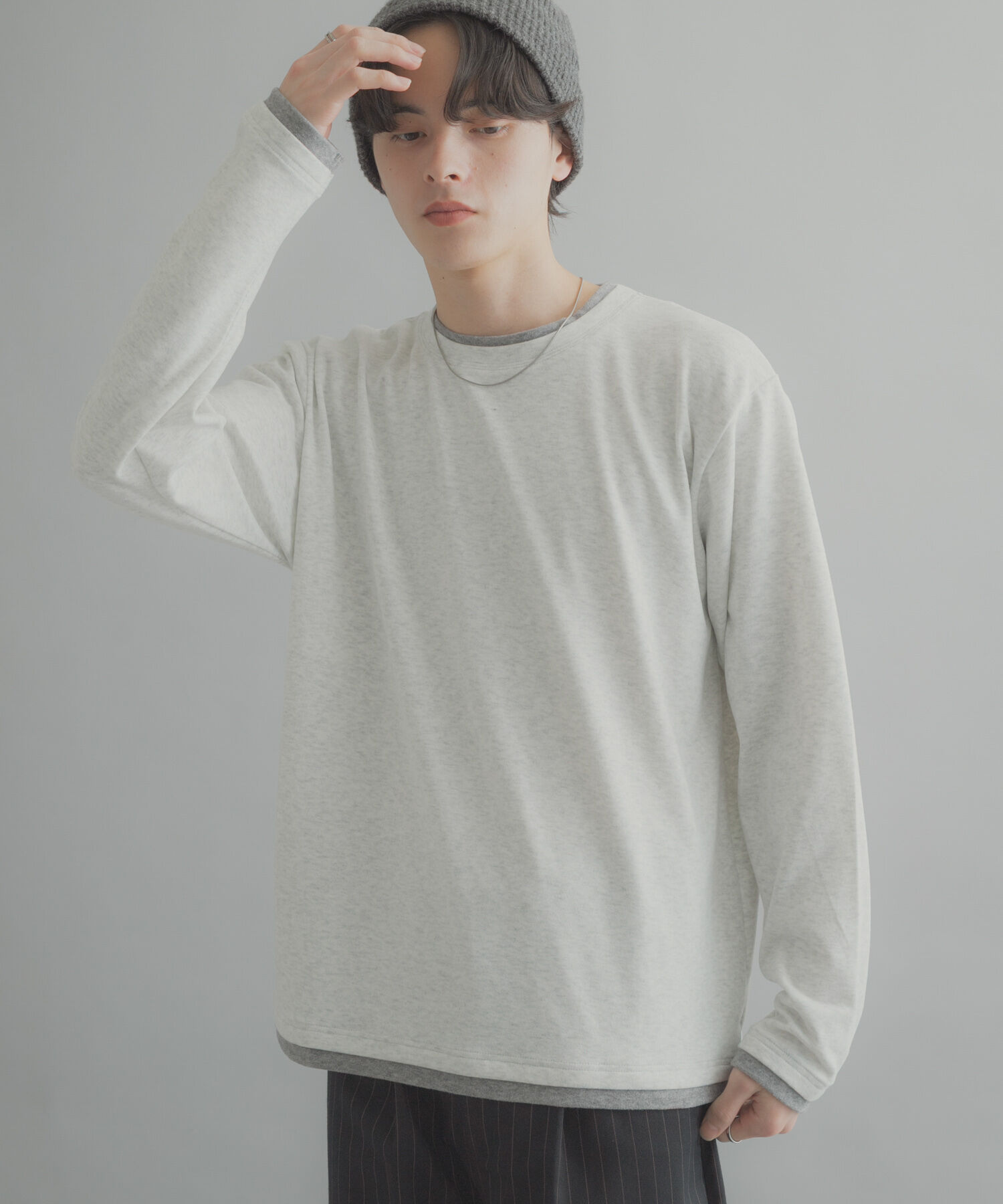 SENSE OF PLACE by URBAN RESEARCH「フェイクレイヤードロングTシャツ」|Tシャツ・カットソー|