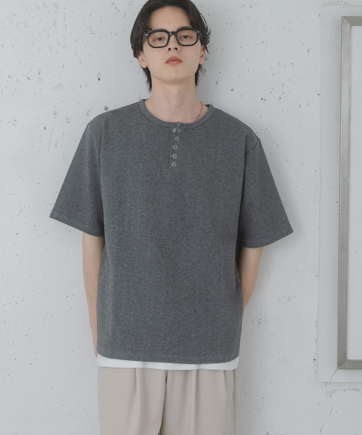 SENSE OF PLACE by URBAN RESEARCH「アソートヘンリーネックショートスリーブTシャツ」|Tシャツ・カットソー|