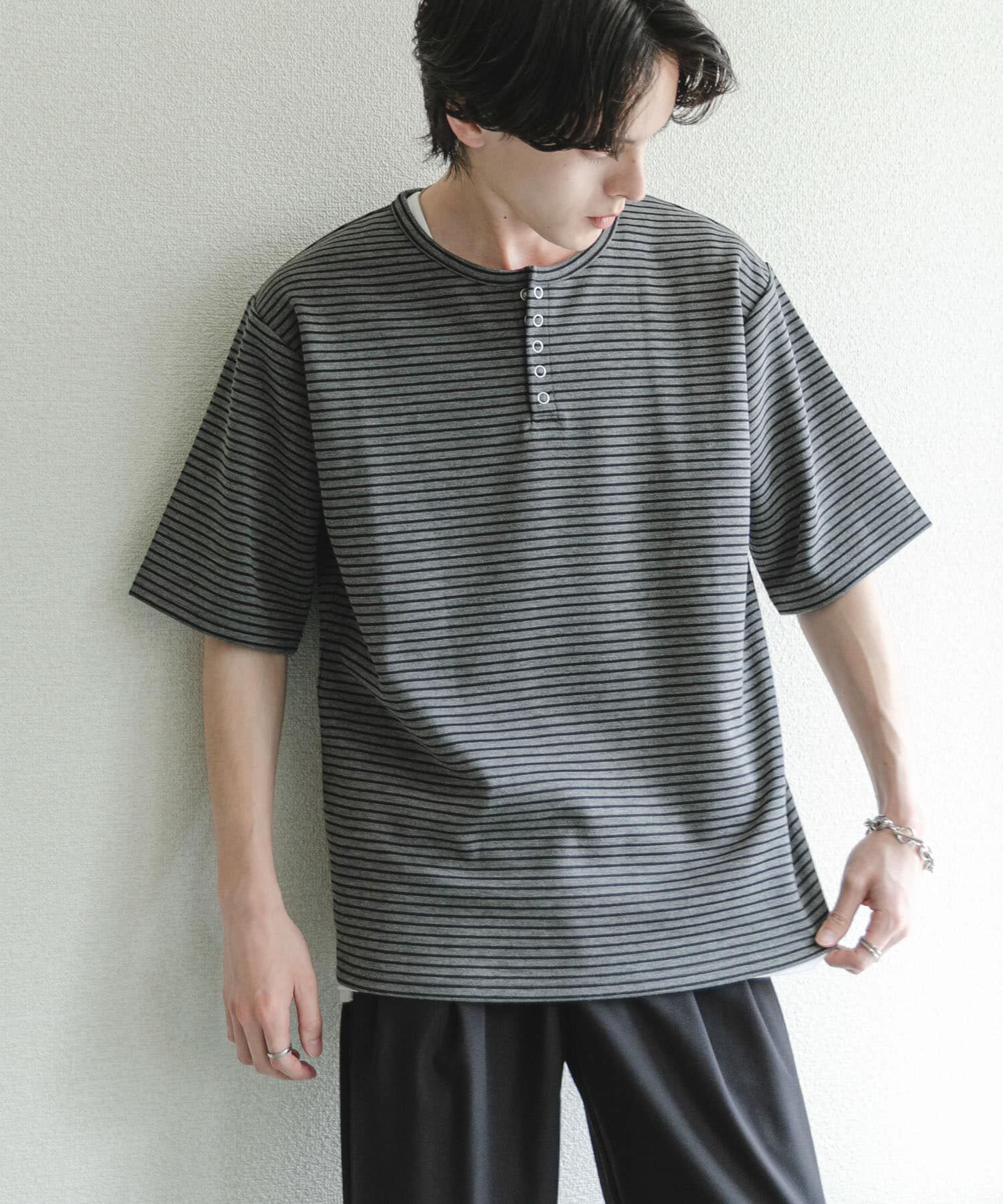 SENSE OF PLACE by URBAN RESEARCH「アソートヘンリーネックショートスリーブTシャツ」|Tシャツ・カットソー|