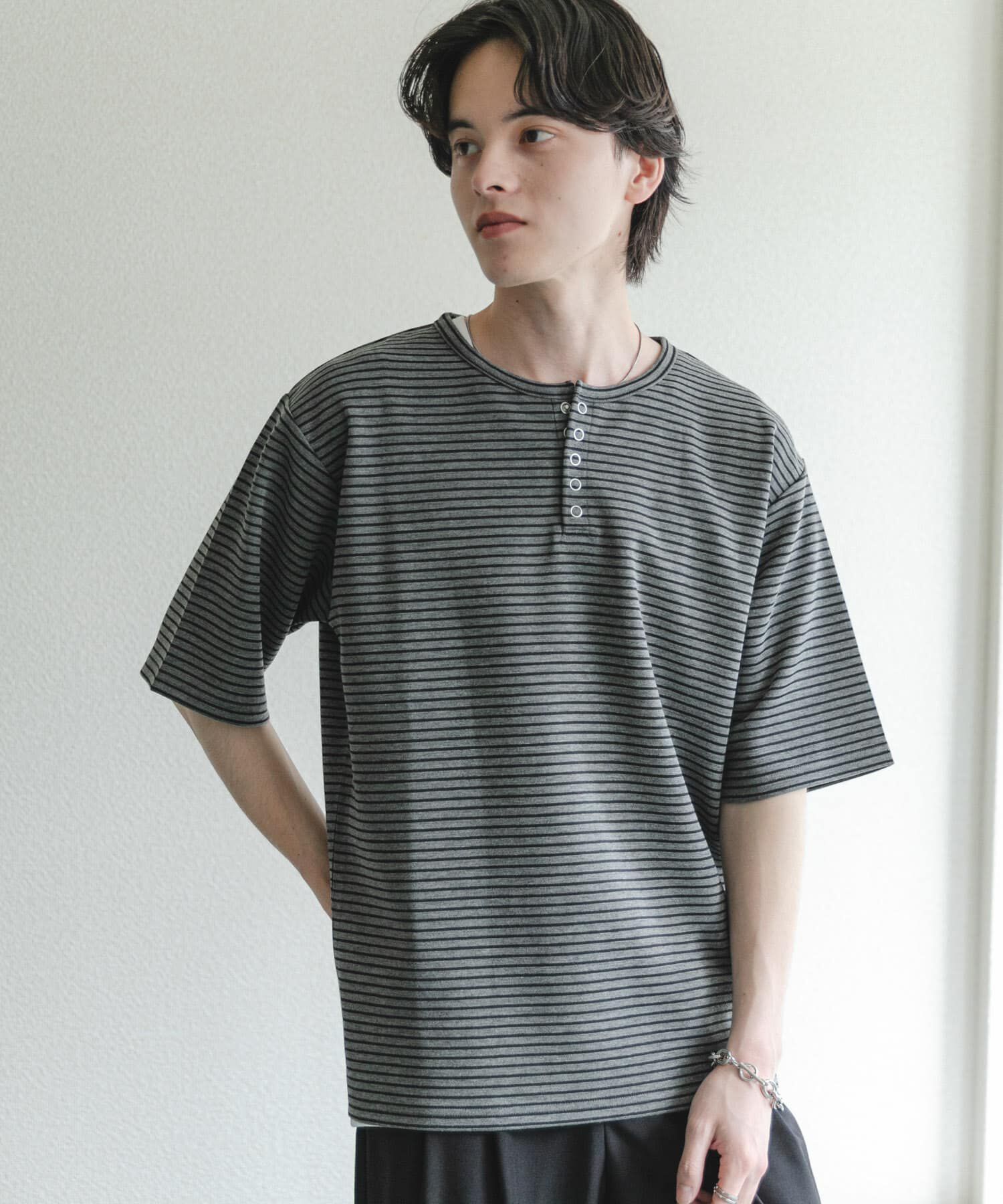 SENSE OF PLACE by URBAN RESEARCH「アソートヘンリーネックショートスリーブTシャツ」|Tシャツ・カットソー|