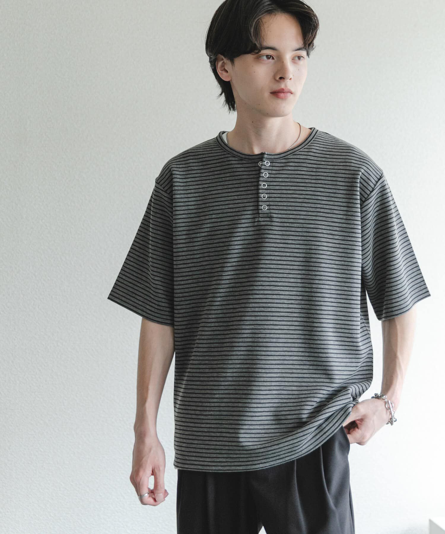 SENSE OF PLACE by URBAN RESEARCH「アソートヘンリーネックショートスリーブTシャツ」|Tシャツ・カットソー|