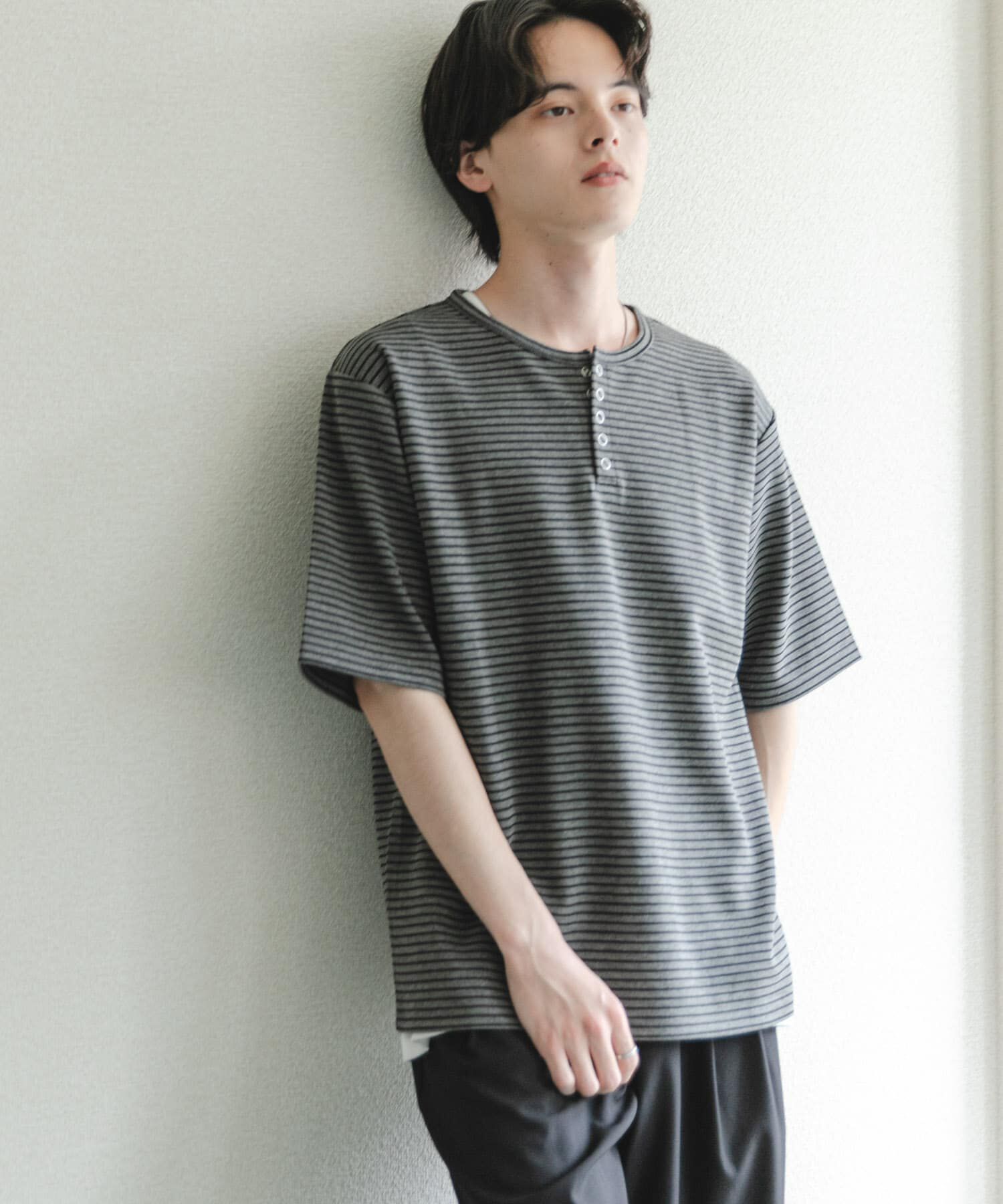 SENSE OF PLACE by URBAN RESEARCH「アソートヘンリーネックショートスリーブTシャツ」|Tシャツ・カットソー|