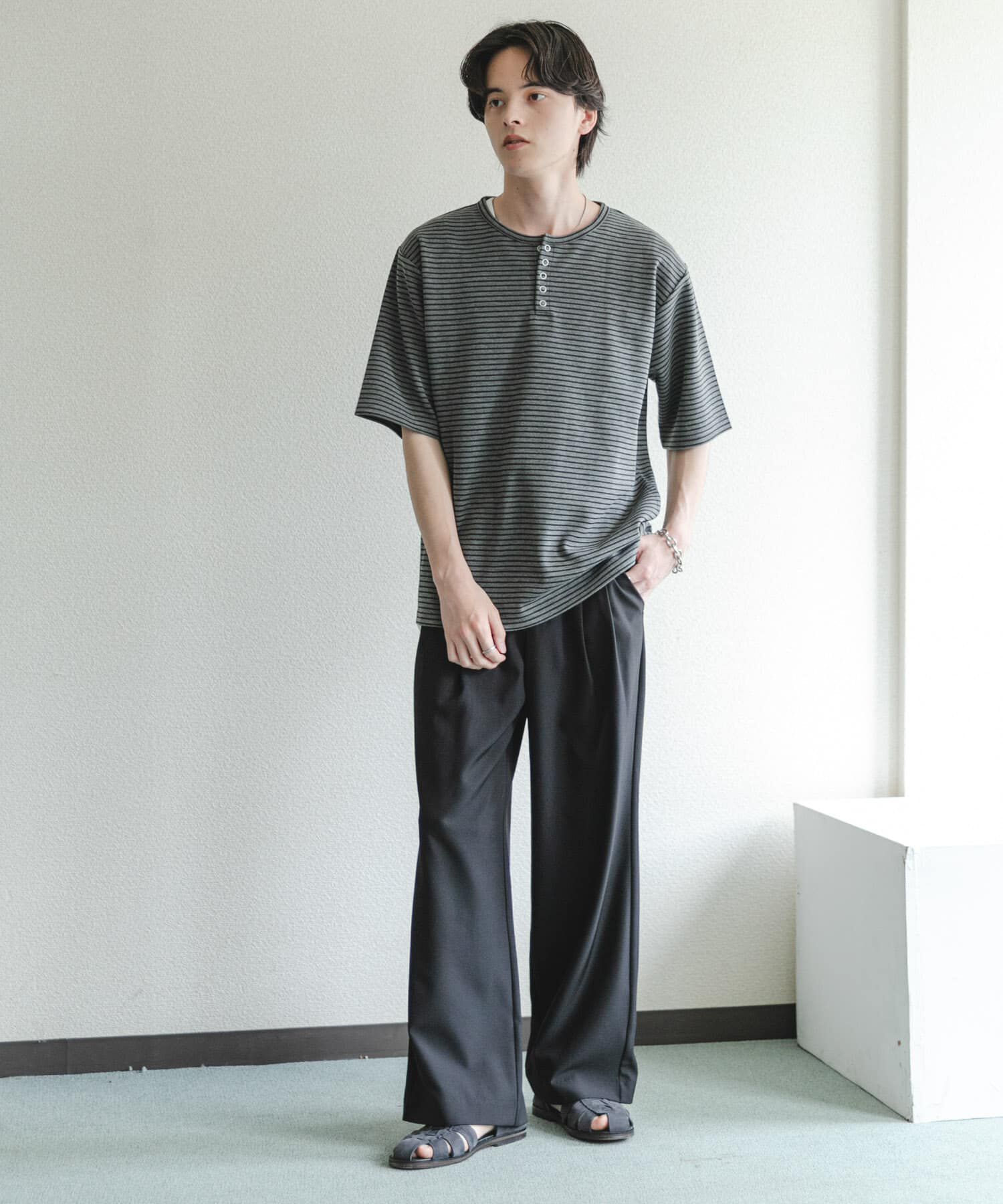 SENSE OF PLACE by URBAN RESEARCH「アソートヘンリーネックショートスリーブTシャツ」|Tシャツ・カットソー|